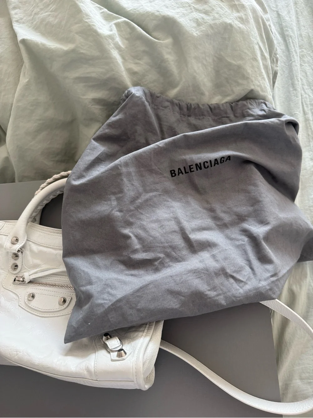 Balenciaga le city bag in white (small)